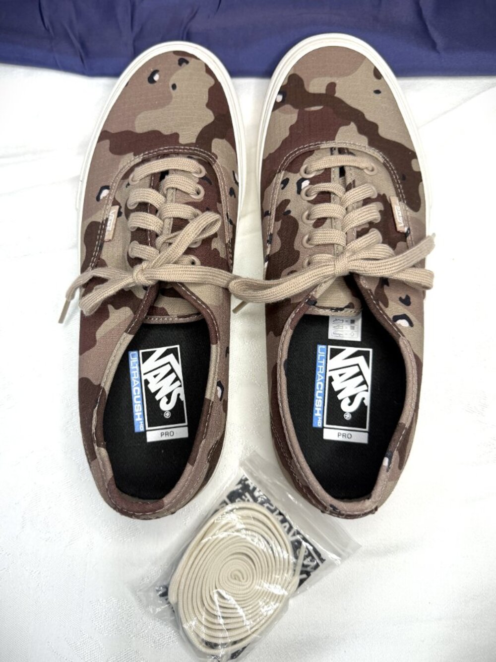 VANS Authentic Pro (Desert Camo) Stucco/Mrsh VN0A349SO9 Men's Size 10